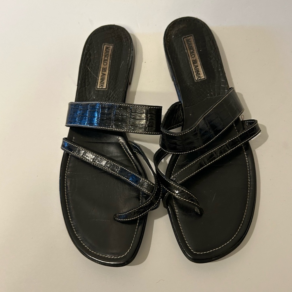 Manolo Blahnik EU 40 Alligator Sandals